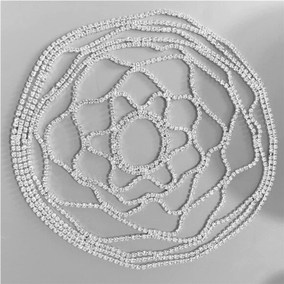 Rhinestone Cap Headpiece For Women Crystal Tassel Hair Accessories Belly Cap Hea - Picture 6 of 6
